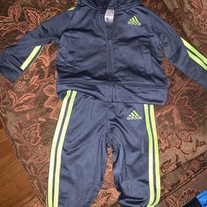 Toddler boy adidas track suit size 6 months